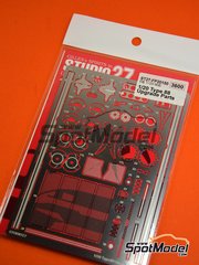 Studio27: Detail up set 1/20 scale - Lotus Ford Type 88 - photo-etched parts, seatbelt fabric, white metal parts and assembly instructions - for Ebbro reference EBR20011 image