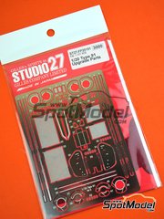 Studio27: Detail up set 1/20 scale - Lotus Ford Type 91 - photo-etched parts, seatbelt fabric, white metal parts and assembly instructions - for Ebbro reference EBR20012 image