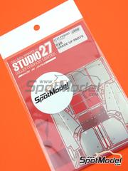 Studio27: Detail up set 1/20 scale - Tyrrell Honda 020 - photo-etched parts and assembly instructions - for Tamiya reference TAM20029