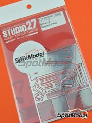Studio27: Detail up set 1/20 scale - McLaren Mercedes MP4/13 - photo-etched parts and assembly instructions