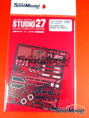 Studio27: Detail up set 1/20 scale - Williams F1 BMW FW24 - FIA Formula 1 World Championship 2002 - photo-etched parts and assembly instructions - for Tamiya reference TAM20055 image
