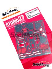 Studio27: Detail up set 1/20 scale - Brabham BT50 BMW Turbo sponsored by Parmalat - Formula 1 World Championship 1982 - photo-etched parts and assembly instructions - for Tamiya reference TAM20017 image