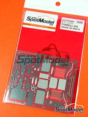 Studio27: Detail up set 1/20 scale - Tyrrell Yamaha 023 sponsored by Nokia - FIA Formula 1 World Championship 1995 - photo-etched parts and assembly instructions - for Tamiya reference TAM20042 image