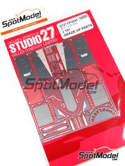 Studio27: Detail up set 1/20 scale - Jordan Ford J191 - FIA Formula 1 World Championship 1991 - photo-etched parts and assembly instructions - for Tamiya reference TAM20032 image