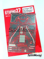 Studio27: Detail up set 1/20 scale - Lotus Type 107 and 107B - Formula 1 World Championship 1992 and 1993 - photo-etched parts and assembly instructions - for Tamiya references TAM20037 and TAM20038 image