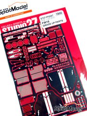 Studio27: Detail up set 1/20 scale - Williams Renault FW16 - photo-etched parts and assembly instructions - for Fujimi references FJ090580, 09058, GP-14, FJ090597, 09059, GP-18, FJ090658, 09065, GP-21, FJ09069, FJ09099, GPSP-20, FJ091440, 09144, GPSP-22, FJ091860, 09186, GPSP-39, FJ092126, GP-24, 09212 and FJ11266 image
