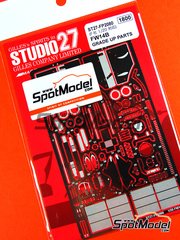 Studio27: Detail up set 1/20 scale - Williams Renault FW14B - Nigel Ernest James Mansell (GB), Riccardo Patrese (IT) - FIA Formula 1 World Championship 1992 - photo-etched parts and assembly instructions - for Fujimi references FJ09052, 090528, GP-17, FJ090702, 09070, GP-24, FJ090757, 09075, GPSP-13, FJ090795, 09079, GP-26, FJ091976, 09079 and GP-26 image
