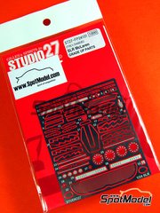 Studio27: Detail up set 1/24 scale - Mercedes-Benz SLR McLaren - photo-etched parts and assembly instructions - for Tamiya references TAM24290, TAM24317 and TAM24331 image