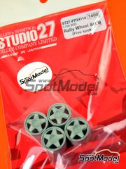 Studio27: Rims 1/24 scale - Speedline 5 spokes 17 inches - metal