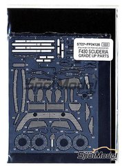 Studio27: Detail up set 1/24 scale - Ferrari F430 Scuderia - photo-etched parts and assembly instructions - for Fujimi references FJ123363, 12336, RS-55 and FJ12584