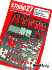 Studio27: Detail up set 1/24 scale - Sauber Mercedes C9 - photo-etched parts and assembly instructions - for Tamiya references TAM24310 and TAM24359 image