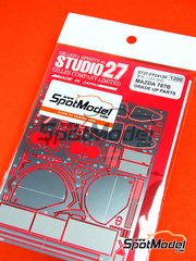 Studio27: Detail up set 1/24 scale - Mazda 787B - photo-etched parts and assembly instructions - for Tamiya references TAM24112, TAM24326 and TAM24352 image