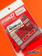Studio27: Photo-etched parts 1/24 scale - Ferrari Testarossa - for Tamiya reference TAM24059