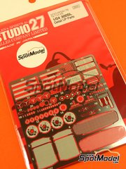 Studio27: Detail up set 1/24 scale - Mercedes-Benz 300SL - photo-etched parts and assembly instructions - for Tamiya references TAM24338 and TAM24366