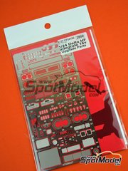 Studio27: Detail up set 1/24 scale - Lancia Delta HF Integrale 16v - photo-etched parts, seatbelt fabric, white metal parts and assembly instructions - for Hasegawa references 20289, 20710, 25208 and HACR08