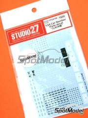 Studio27: Decals 1/24 scale - Numbers and letters for car plates - water slide decals image
