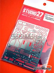 Studio27: Detail up set 1/24 scale - Mitsubishi Galant VR-4 - photo-etched parts, seatbelt fabric, white metal parts and assembly instructions - for Hasegawa references 20288, 20307, 20431 and 20546 image
