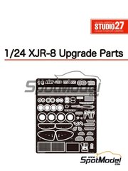 Studio27: Detail up set 1/24 scale - Jaguar XJR-8 - photo-etched parts - for Hasegawa references 20272, CC1, CC-1, 20281, 22051, CC01, CC-01 and CC-1 image