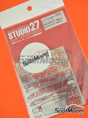 Studio27: Set de mejora y detallado escala 1/24 - Peugeot 206 WRC 2002 - fotograbados y manual de instrucciones - para las referencias de Tamiya TAM24255 y TAM24262