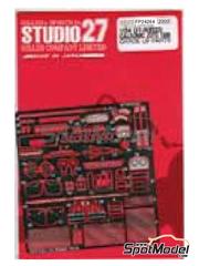 Studio27: Detail up set 1/24 scale - Nissan Skyline GT-R BCNR33 1996 - photo-etched parts and assembly instructions - for Tamiya reference TAM24184