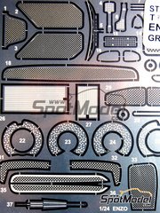 Studio27: Detail up set 1/24 scale - Ferrari Enzo  - photo-etched parts - for Tamiya references TAM24273 and TAM24302