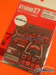 Studio27: Detail up set 1/24 scale - Porsche 917K - photo-etched parts and assembly instructions - for Fujimi references FJ12173, HR-5, FJ12188, FJ12198, FJ12199, FJ12214, FJ12236, FJ12261, FJ123592, FJ123882, RS-84, FJ126074, FJ126135, 12613, RS-4, FJ126135.OUTLET, FJ126142, 12614, RS-88, FJ126159, RS-92, FJ126166, 12616 and RS-98, or Revell reference REV07709 image
