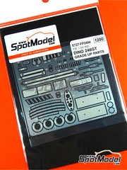 Studio27: Detail up set 1/24 scale - Ferrari Dino 246 GT - photo-etched parts and assembly instructions - for Fujimi references FJ08267, 082677, EM-37, FJ082677, 08267, EM-37, FJ082745, 08274, EM-42, FJ12300, FJ123004, FJ123691, 12369, RS-79, FJ12419, FJ12420, RS-20, FJ126234, 12623, RS-101, FJ126524, RS-116, FJ170077, 17007 and CW-5