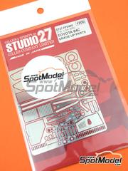 Studio27: Detail up set 1/24 scale - Toyota 84C - photo-etched parts and assembly instructions - for Tamiya references TAM24053, 2453 and TAM24289