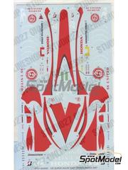 Studio27: Marking / livery 1/20 scale - Super Aguri Honda SA07 #22, 23 - Takuma Sato (JP), Anthony Davidson (GB) - Canadian Formula 1 Grand Prix, Spanish Formula 1 Grand Prix 2007 - water slide decals - for Studio27 reference ST27-SA2004C