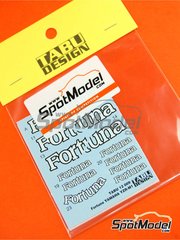 Tabu Design: Marking / livery 1/12 scale - Yamaha YZR-M1 sponsored by Fortuna - Moto GP World Championship 2004 - water slide decals - for Tamiya reference TAM14100