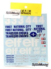 Tabu Design: Marking / livery 1/12 scale - Tyrrell P34 - water slide decals - for Tamiya reference TAM12036