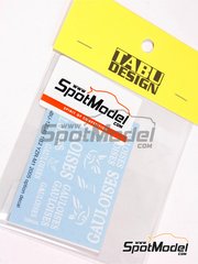 Tabu Design: Marking / livery 1/12 scale - Yamaha YZR-M1 sponsored by Gauloises - Moto GP World Championship 2005 - water slide decals and tobacco sponsor decals - for Tamiya reference TAM14116