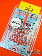 Tabu Design: Marking / livery 1/12 scale - McLaren Ford M23 McLaren Racing Limited Team sponsored by Marlboro #11, 12, 40 - James Hunt (GB), Jochen Mass (DE), Gilles Villeneuve (CA) - FIA Formula 1 World Championship 1976 and 1977 - water slide decals and assembly instructions - for Tamiya references TAM12016, BS1216, TAM12017, BS1217, TAM12045, No.45 and TAM12049