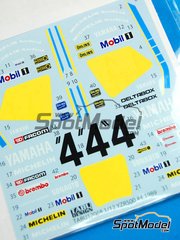 Tabu Design: Decals 1/12 scale - Yamaha YZR500 sponsored by Gauloises Blondes #3, 5 - Christian Sarron (FR) - Motorcycle World Championship 1989 image