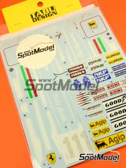 Tabu Design: Marking / livery 1/12 scale - Ferrari 312T Scuderia Ferrari Team sponsored by Agip #11, 12 - Niki Lauda (AT), Clay Regazzoni (CH) - FIA Formula 1 World Championship 1975 and 1976 - water slide decals and assembly instructions - for Tamiya references TAM12019, BS1219 and TAM12034