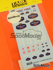 Tabu Design: Marking / livery 1/12 scale - Honda NSR500 sponsored by Rothmans - Michael 'Mick' Doohan (AU), Wayne Gardner (AU), Eddie Lawson (US) - Motorcycle World Championship 1989 - water slide decals - for Hasegawa references 21504 and BK-4