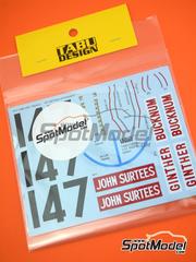 Tabu Design: Marking / livery 1/12 scale - Honda RA273 - water slide decals - for Tamiya reference TAM12032