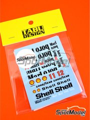 Fina Liqui Moly 1:43 Decal Abziehbilder Motorsport Sponsoren Bogen No.11 BP