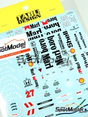 Tabu Design: Decals 1/20 scale - McLaren MP4/5B