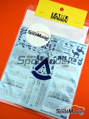 Tabu Design: Marking / livery 1/20 scale - Benetton B193 - B193B Benetton Formula Ltd Team sponsored by Camel Benetton #5, 6 - German Formula 1 Grand Prix, Canadian Formula 1 Grand Prix, French Formula 1 Grand Prix 1993 - water slide decals - for Tamiya reference TAM20036