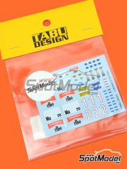 Tabu Design: Marking / livery 1/20 scale - Ferrari 641/2 F1-90 Scuderia Ferrari Team sponsored by Marlboro #1, 2 - Nigel Ernest James Mansell (GB), Alain Prost (FR) - FIA Formula 1 World Championship 1990 - water slide decals and tobacco sponsor decals - for Fujimi references FJ090375, GP5 and FJ090436