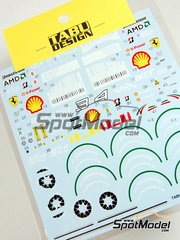 Tabu Design: Decals 1/20 scale - Ferrari F60 Marlboro barcodes AMD Alice Bridgestone