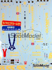 Tabu Design: Marking / livery 1/20 scale - Lotus Ford Type 79 Lotus Team sponsored by John Player Special #5, 6, 55 - Mario Andretti (US) + Ronnie Peterson (SE) + Jean-Pierre Jarier (FR) - World Championship 1978 - helmet markings, Polar Bear and tyre markings - for Tamiya kit