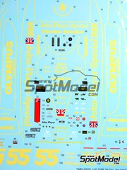 Tabu Design: Decals 1/20 scale - Lotus Type 79 