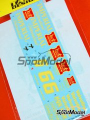 Tabu Design: Marking / livery 1/20 scale - Lotus Ford Type 78 Lotus Team sponsored by Imperial International #6 - Gunnar Nilsson (SE) - FIA Formula 1 World Championship 1977 - water slide decals - for Tamiya references TAM20004 and TAM20065