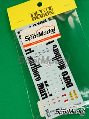 Tabu Design: Marking / livery 1/20 scale - Ferrari F2003-GA Scuderia Ferrari Team sponsored by Marlboro #1, 2 - Michael Schumacher (DE), Rubens Barrichello (BR) - Italian Formula 1 Grand Prix 2003 - water slide decals - for Fujimi references FJ090863, 09086 and GP-30