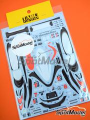 Tabu Design: Marking / livery 1/20 scale - McLaren Mercedes MP4/13 - Full Sponsor McLaren Racing Limited Team sponsored by West #7, 8 - David Coulthard (GB), Mika Hkkinen (FI) - FIA Formula 1 World Championship 1998 - water slide decals and tobacco sponsor decals - for Tamiya references TAM20046, TAM20047 and TAM89718
