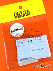 Tabu Design: Marking / livery 1/20 scale - McLaren Honda MP4/30 McLaren Racing Limited Team sponsored by Johnnie Walker #22, 23 - Australian Formula 1 Grand Prix, Canadian Formula 1 Grand Prix, Chinese Formula 1 Grand Prix, Malaysia Formula 1 Grand Prix, Monaco Formula 1 Grand Prix 2015 - water slide decals - for Ebbro references EBR20013 and EBR20014