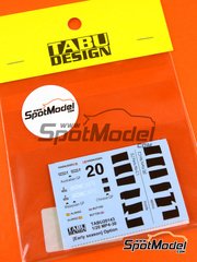 Tabu Design: Marking / livery 1/20 scale - McLaren Honda MP4/30 McLaren Racing Limited Team sponsored by Boncafe #20 - Fernando Alonso (ES), Jenson Button (GB), Jan Magnussen (DK) - Australian Formula 1 Grand Prix, Chinese Formula 1 Grand Prix, Malaysia Formula 1 Grand Prix - water slide decals - for Ebbro reference EBR20013