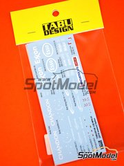 Tabu Design: Marking / livery 1/20 scale - McLaren Honda MP4/31 McLaren Racing Limited Team sponsored by Exxon Esso - Fernando Alonso (ES), Jenson Button (GB), Stoffel Vandoorne (BE) - FIA Formula 1 World Championship 2016 - water slide decals - for Ebbro reference EBR20018